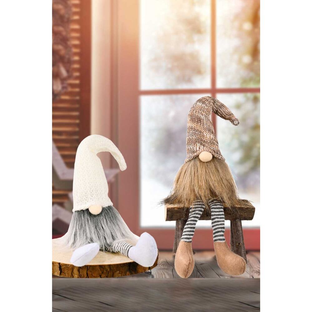 2-Pack Christmas Striped Faceless Gnomes - Picture 5 of 8